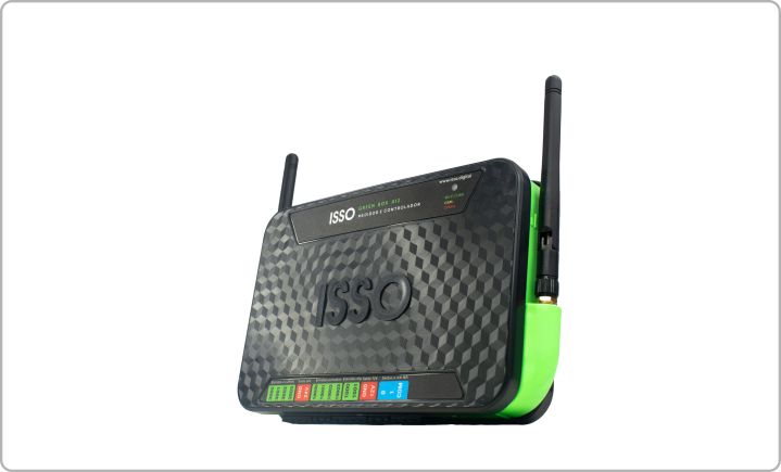   Controlador ISSO - GREEN BOX  Monitoramento e medição de água, gás e processos produtivos 